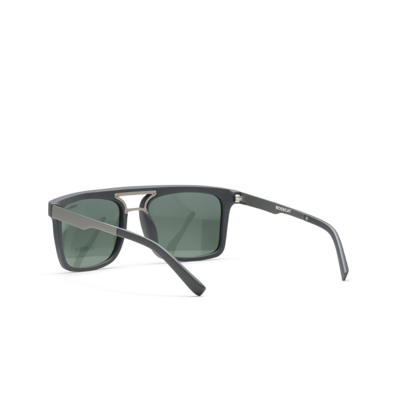 Bosscat Black Polarized Double Bar Sunglasses