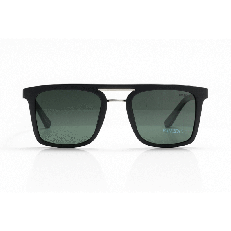 Bosscat Black Polarized Double Bar Sunglasses