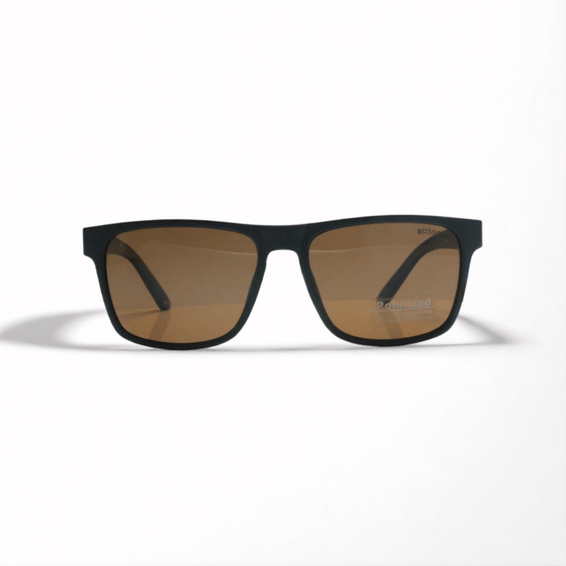 Bosscat Square Polarized Sunglasses - Gradient Brown TR-90 Frame