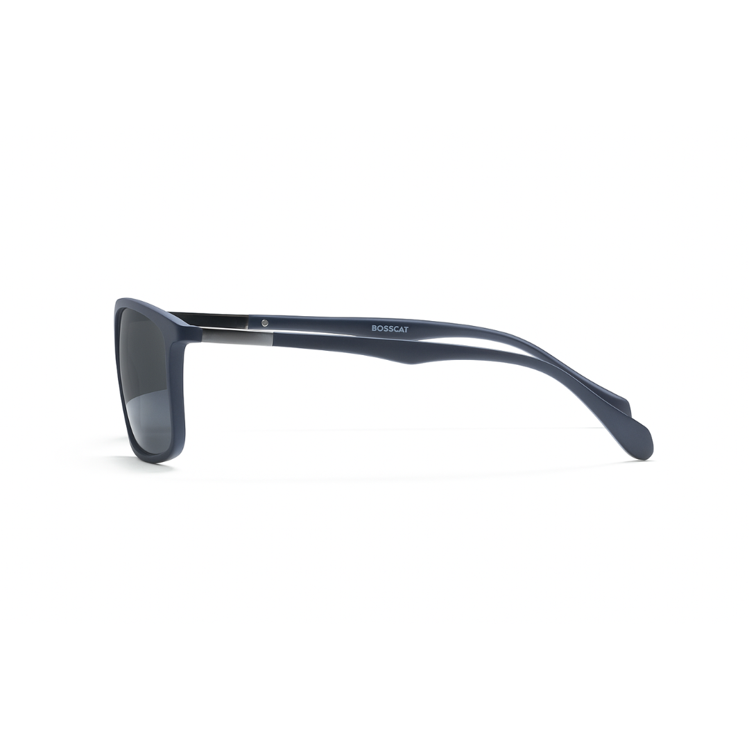 Bosscat Square Polarized Sunglasses - Navy Blue