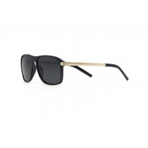 Bosscat Glossy Black Sunglasses with Gold Temples