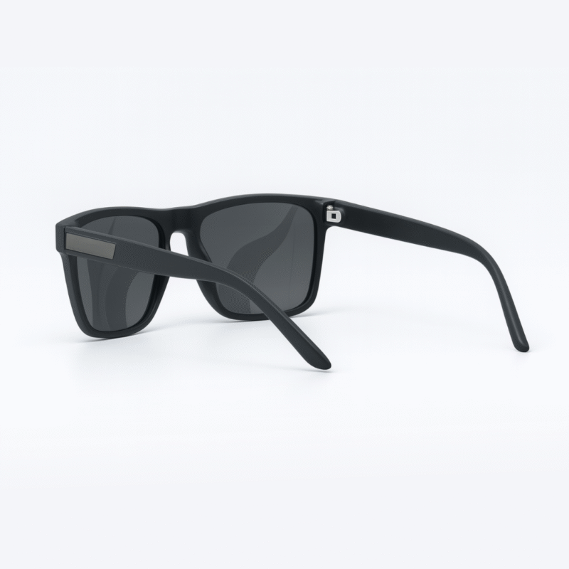 Bosscat Wayfarer Solid Black Polarized Sunglasses