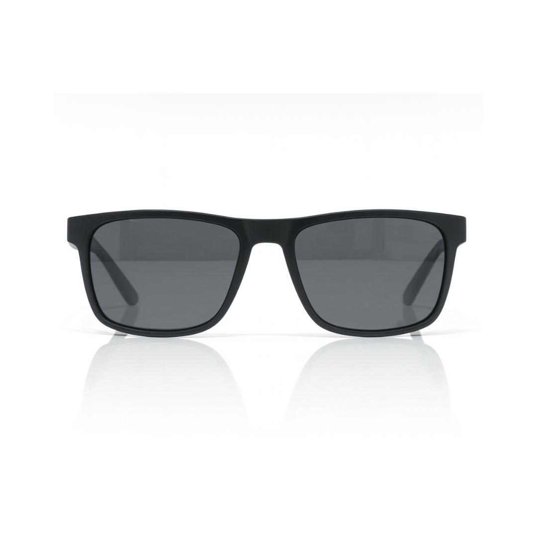 Bosscat Wayfarer Solid Black Polarized Sunglasses