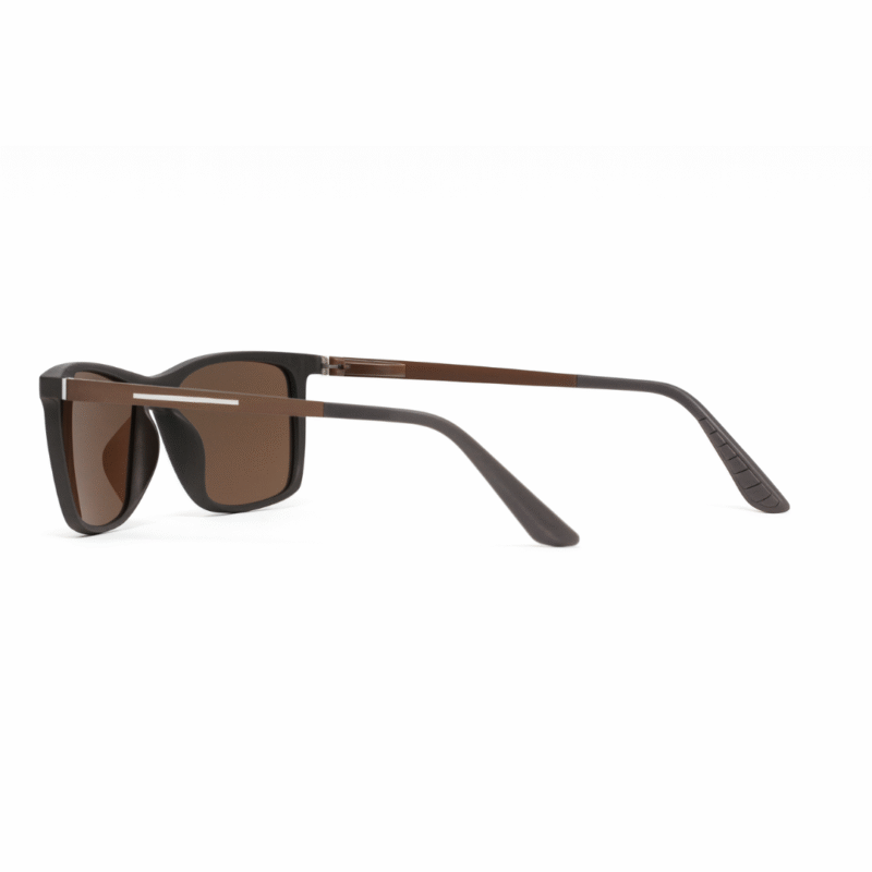 Bosscat Brown Square Polarized Sunglasses